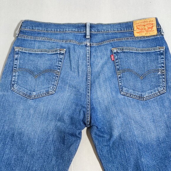 Levi's 314 Jeans men's size W36/L30 denim blue colour straight leg denim - Picture 4 of 14